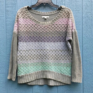 American Eagle Outfitters Multicolor Stripe Knit Sweater Women’s Size Small